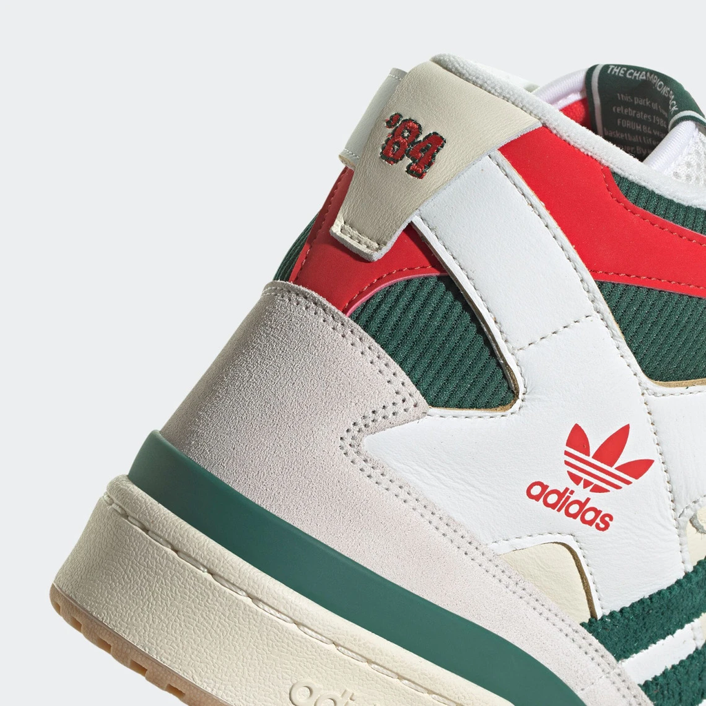 Adidas Forum 84 High "Bucks" (White/Cream/Green/Red)