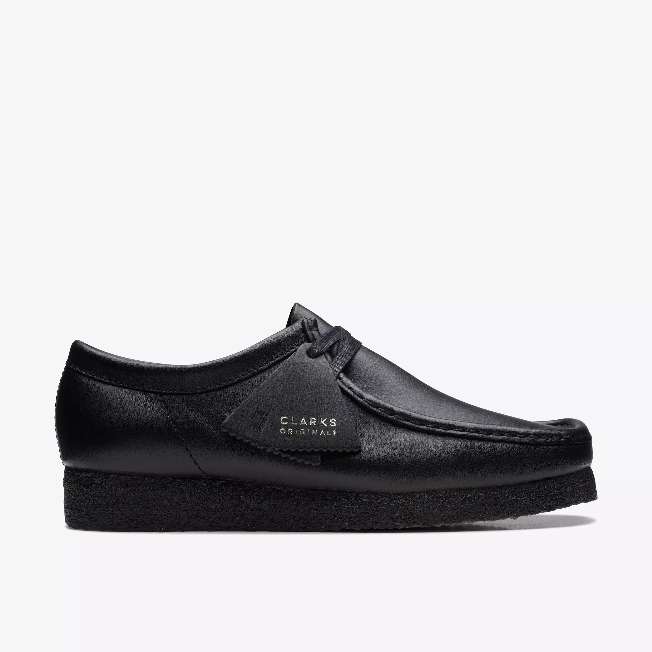 Clarks Wallabee Black Leather