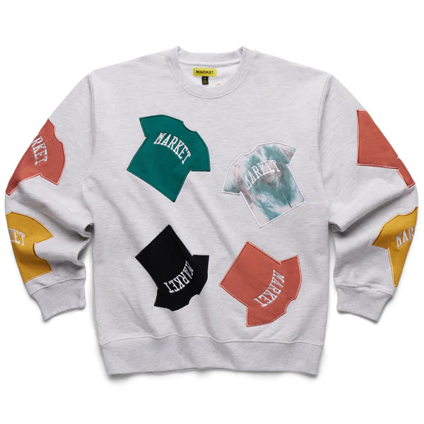 MARKET T SHIRT PATCH CREWNECK