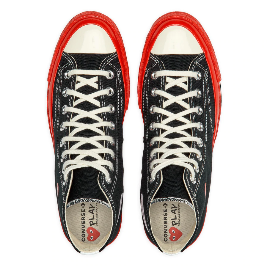 PLAY Comme des Garçons x Converse Chuck 70 High Top (Red Sole)