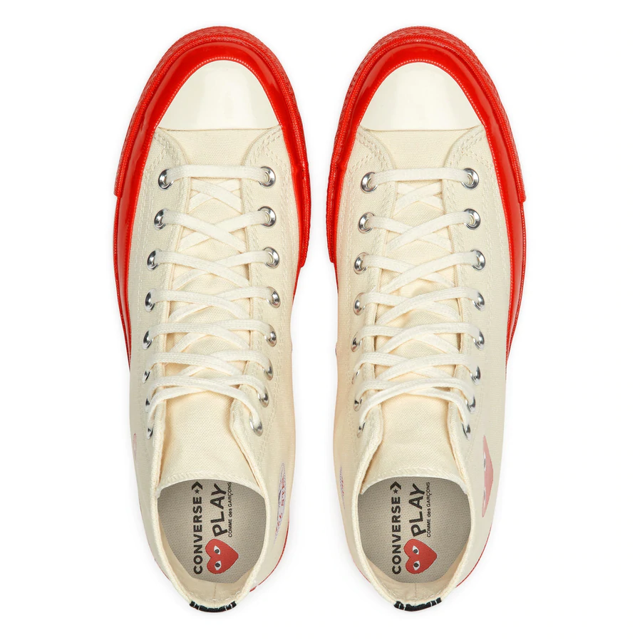 PLAY Comme des Garçons x Converse Chuck 70 High Top (Red Sole)