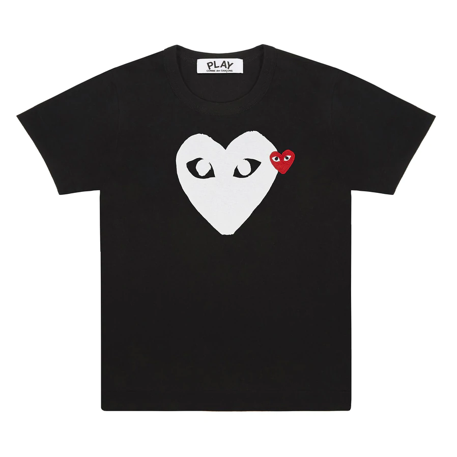 Red Play Comme des Garçons T-Shirt (Black/White)