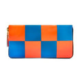 CDG Wallet Fluo Squares Orange/Blue