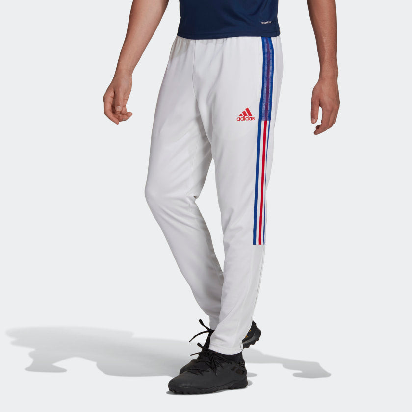 Adidas Tiro 21 Training Pant (White & Blue)