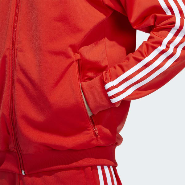 Adidas Split Firebird Track Jacket (Red)