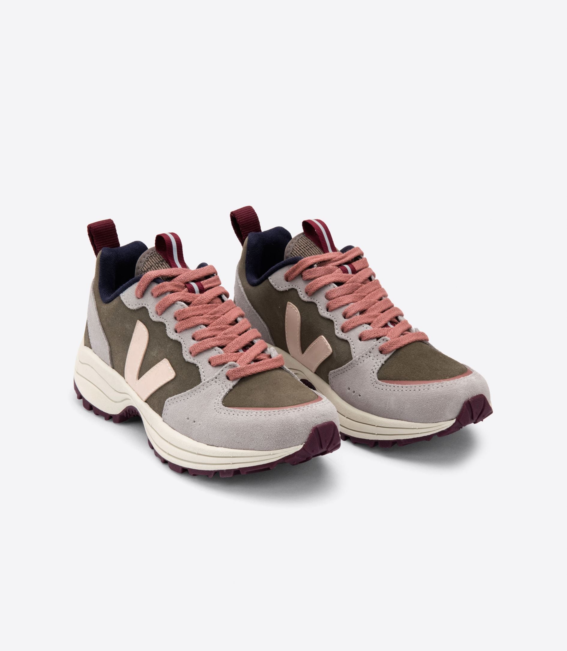 Veja Venturi Suede Kaki Sable Oxford Grey