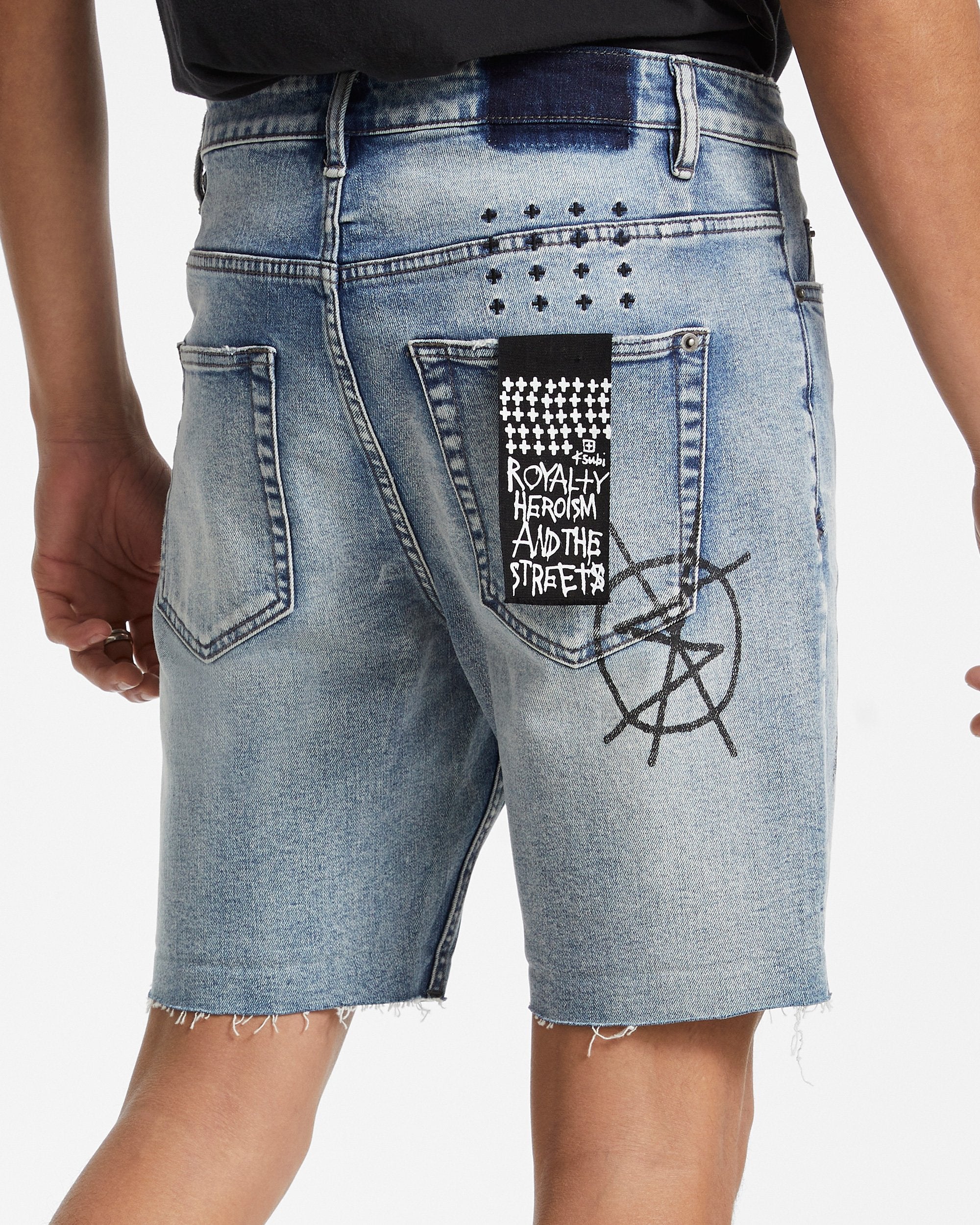 Ksubi Chopper Short Nowhere Punk Blue