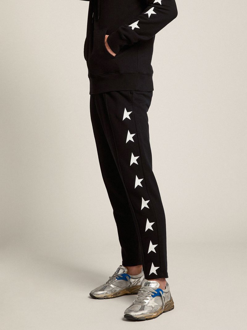 Golde Goose Star Collection Tapered Sweatpant (Black)