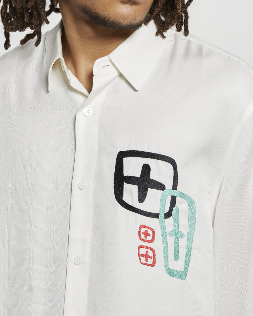 Ksubi Bee Careful Ls Shirt Ecru