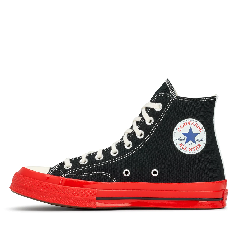 PLAY Comme des Garçons x Converse Chuck 70 High Top (Red Sole)