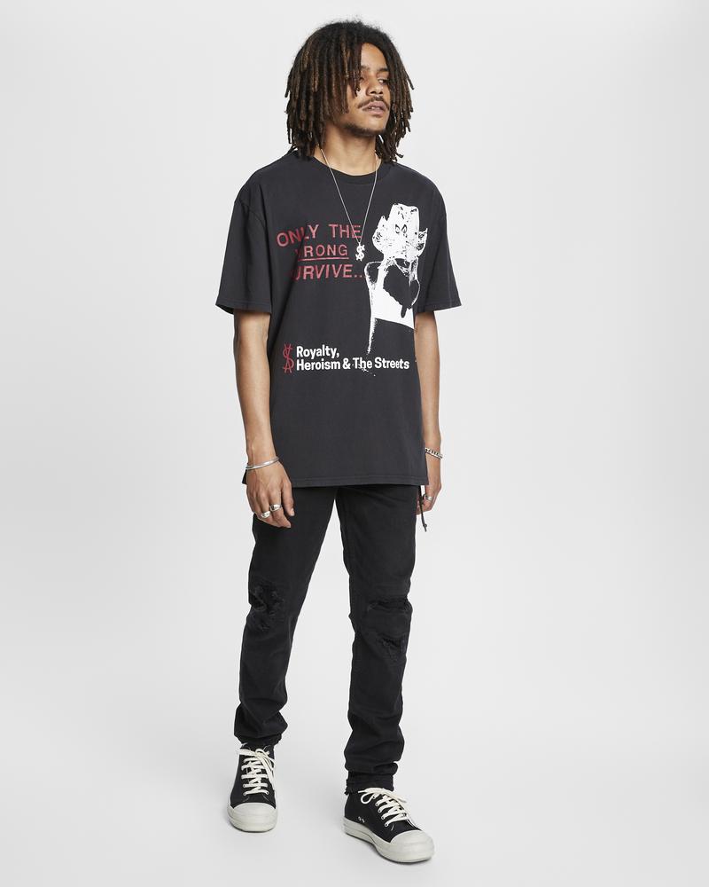 Ksubi Survive Biggie Ss Tee Jet Blac