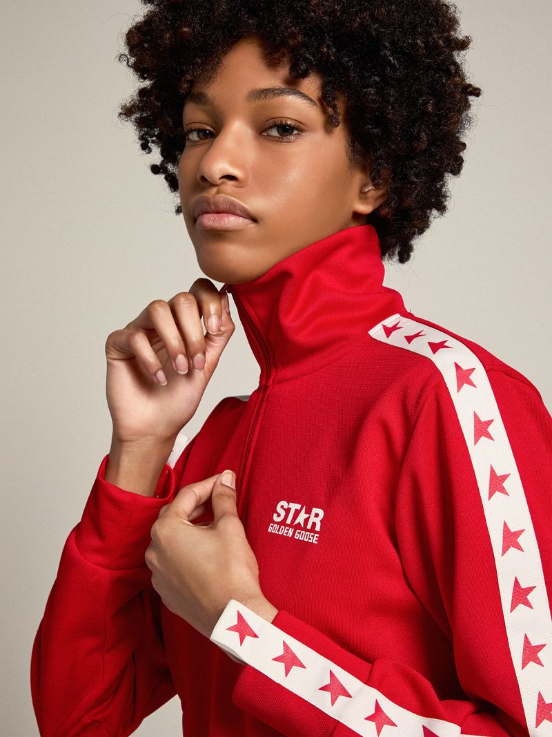 Golden Goose Star Collection Track Jacket (Red)
