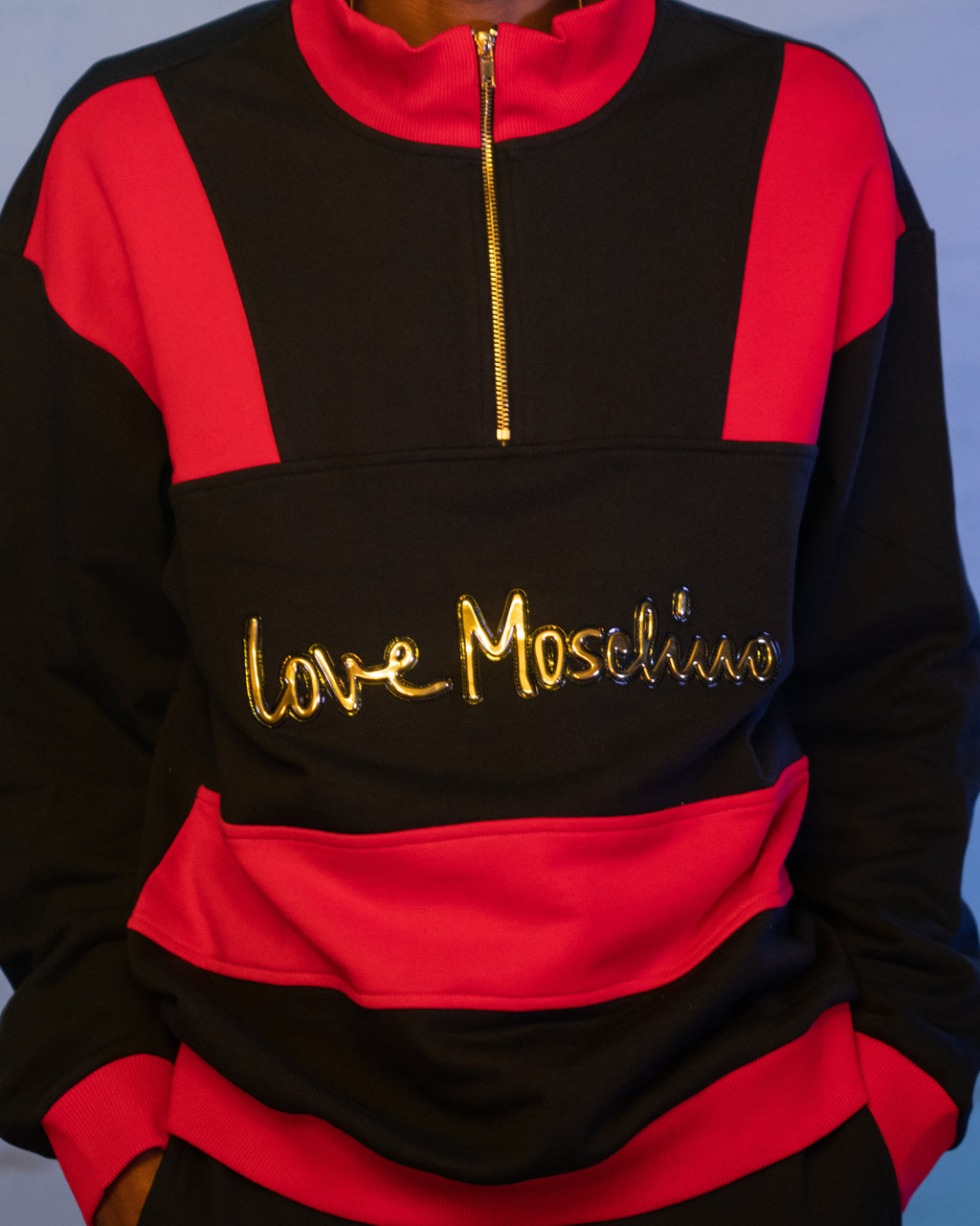 Love Moschino Half Zip Sweater