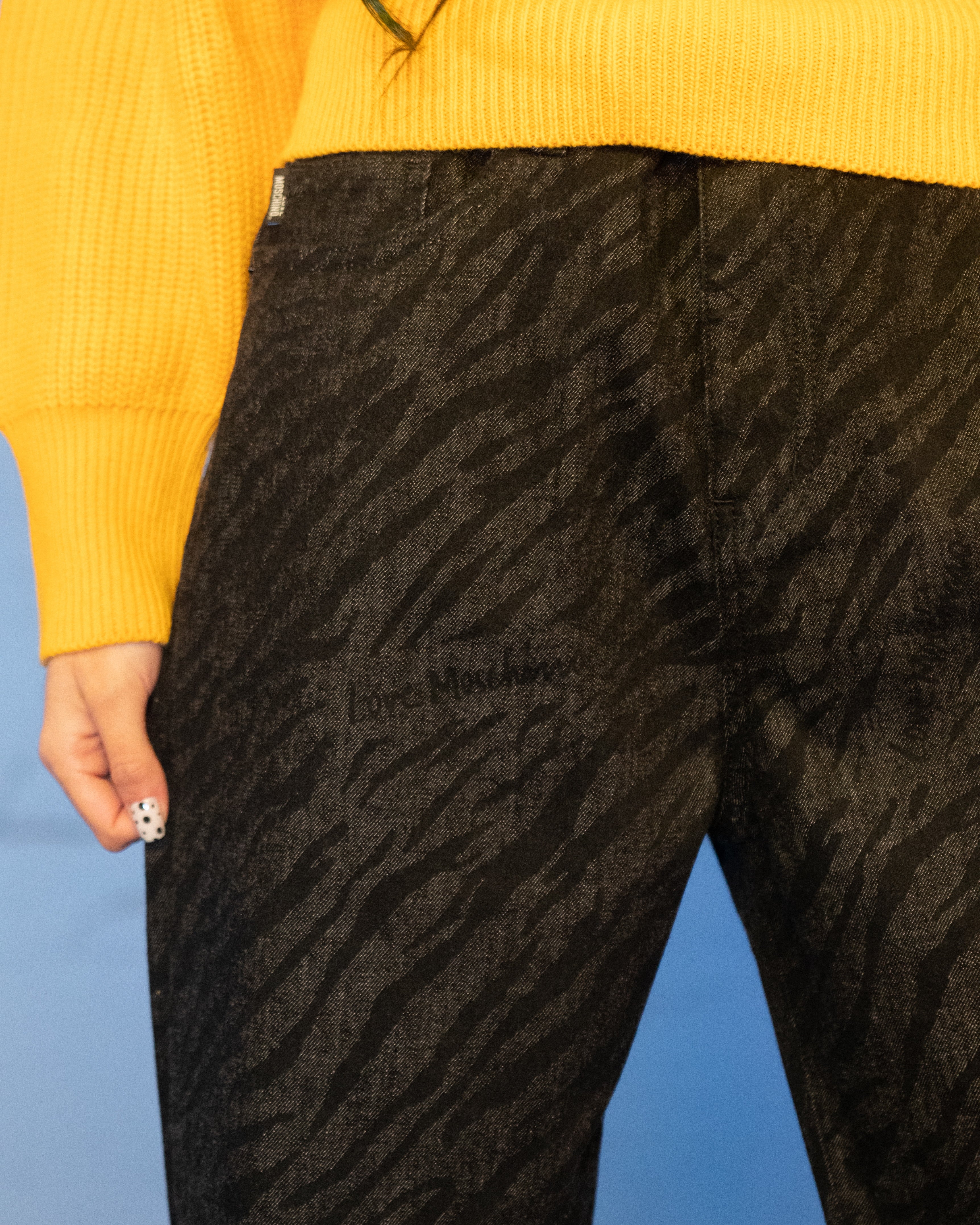 Love Moschino Tiger Print Jeans