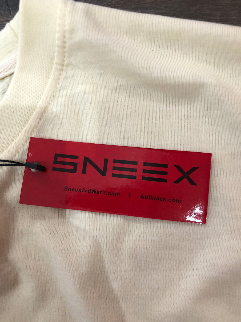 Sneex x AULBLACK Logo Tee - Cream