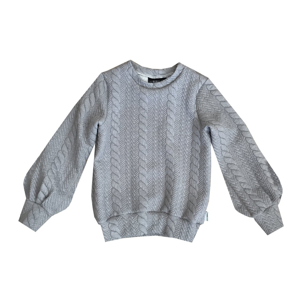 End of the Rope Bubble Sleeve Crew