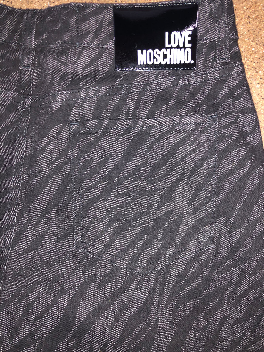 Love Moschino Tiger Print Jeans