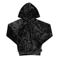 Black Velvet If You Please Crushed Velvet Hoodie