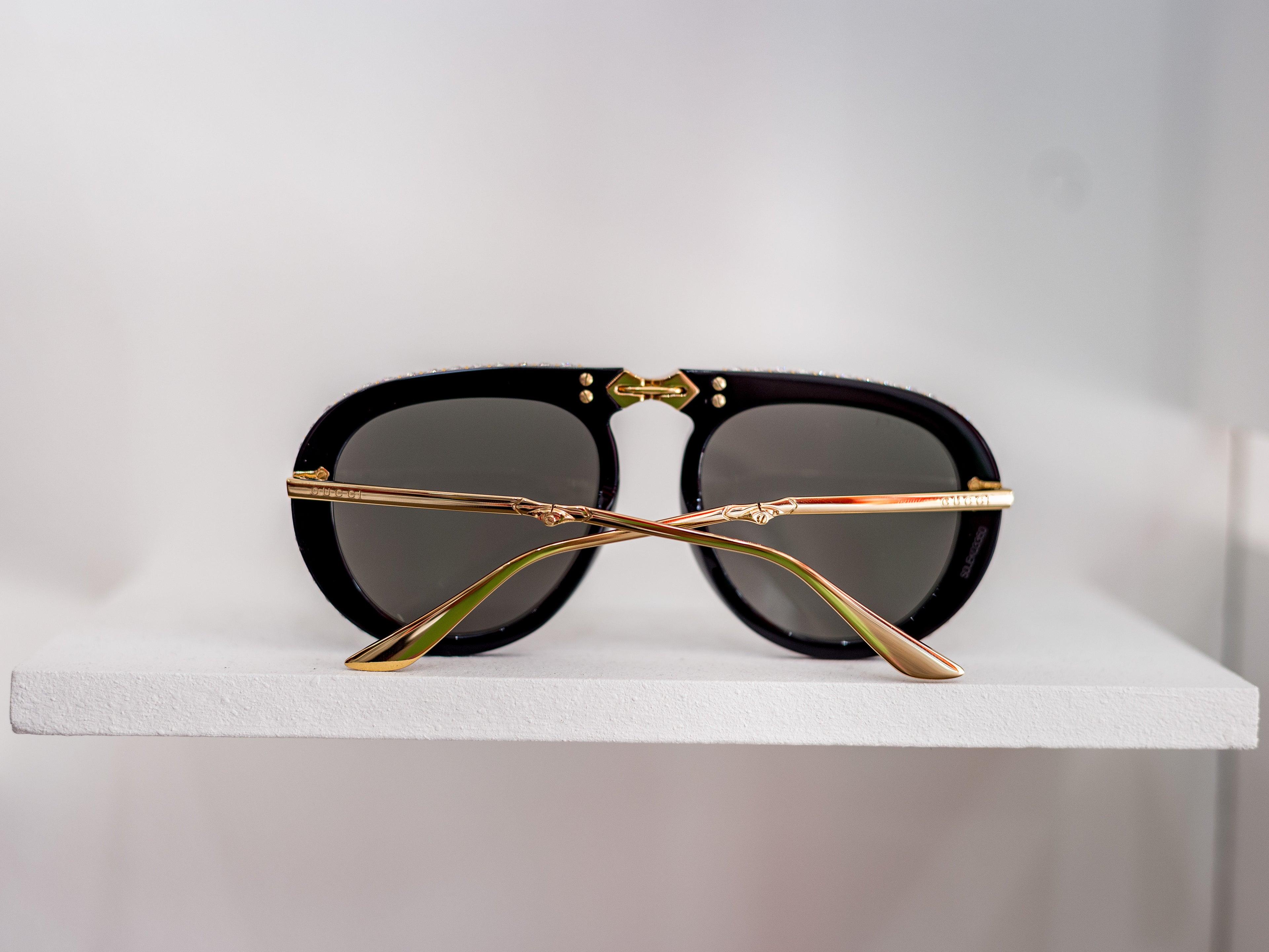 Women's Acetate Swarovski Crystal Aviator