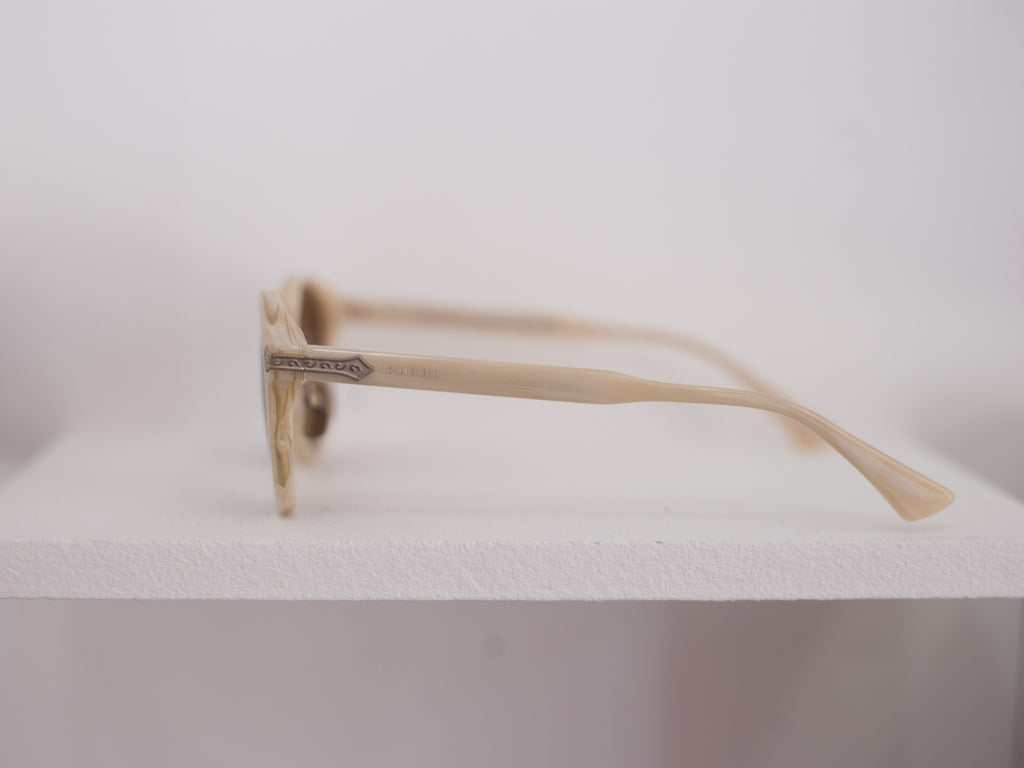 Titanium Round Frame Sunglasses