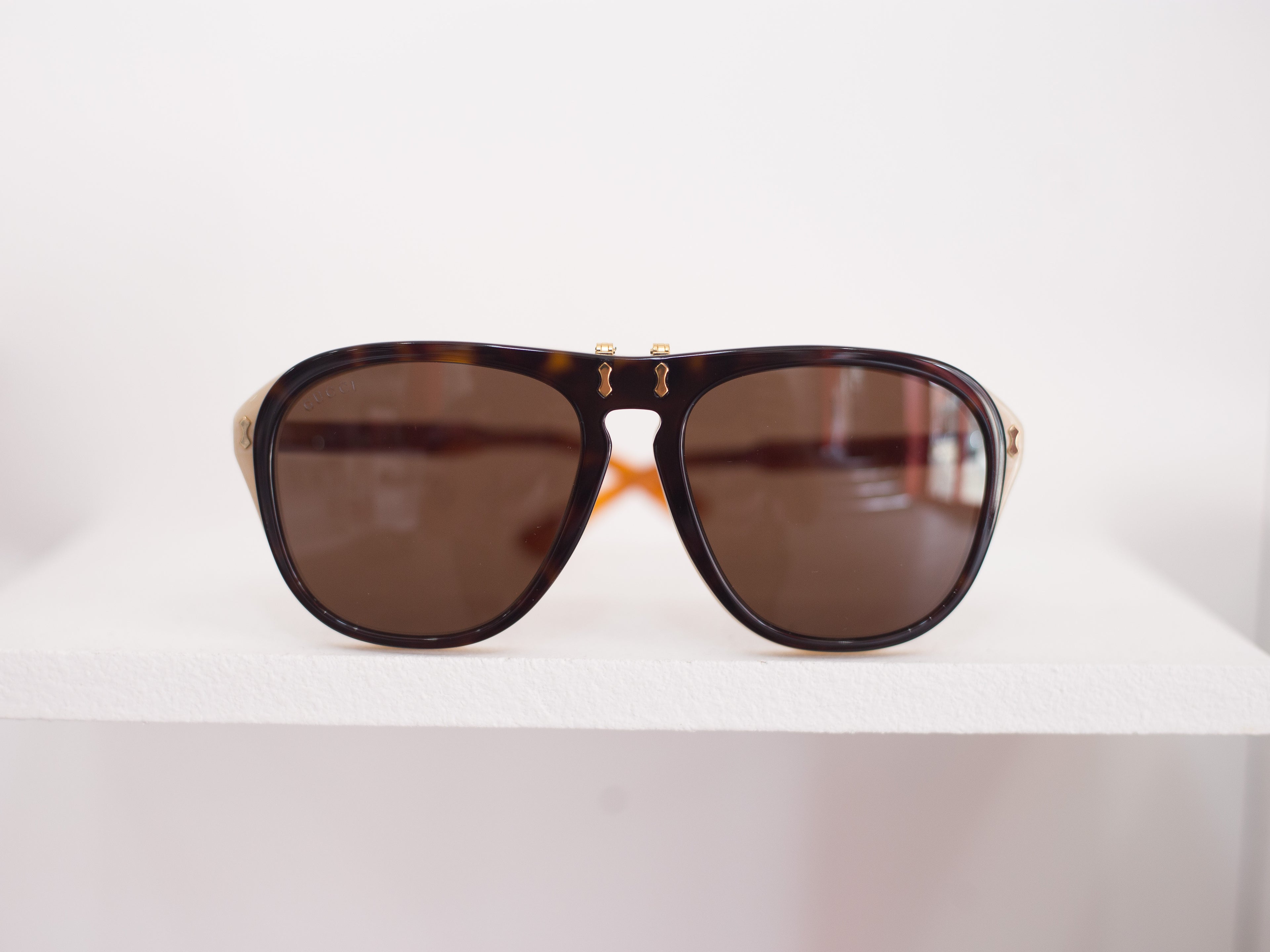 Acetate Aviator Double Frame Sunglasses