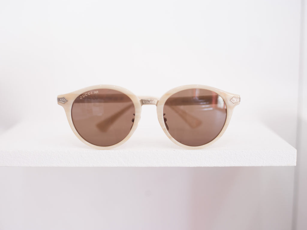 Titanium Round Frame Sunglasses